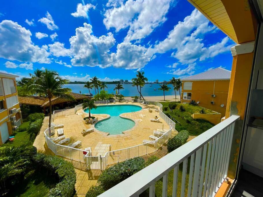 Superbe Studio Lumineux, Vue Sur Piscine Et Mer Baie Nettle Bagian luar foto