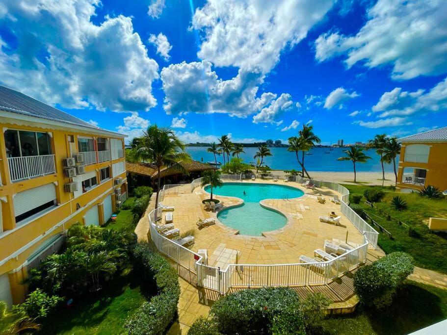 Superbe Studio Lumineux, Vue Sur Piscine Et Mer Baie Nettle Bagian luar foto